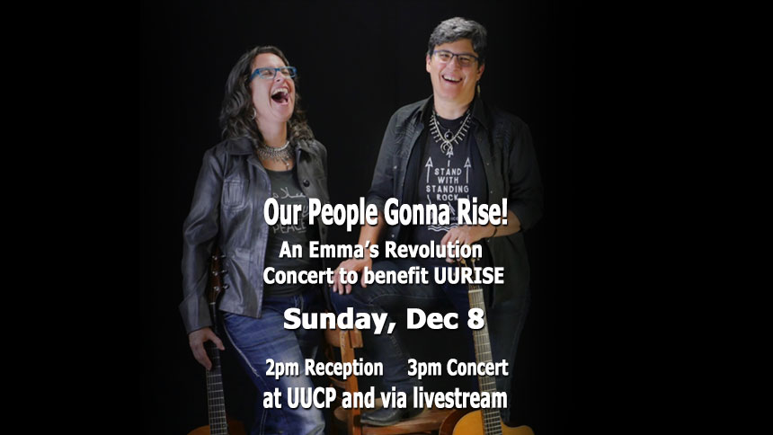 UURISE concert announcement on a black background